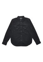 Pure Blue Japan [2236-IDBK] Indigo Corduroy Curved Pocket Shirt