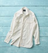 Drake's Cotton-Linen Two-Pocket Work Shirt