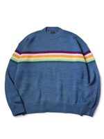 Kapital 5G 綿ニット MOONBOW & PECKISH RAINBOWY クルーセーター