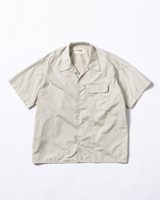 Anachronorm VENTILATED S/S OPEN COLLER SHIRTS LIGHT BEIGE