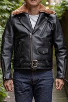 Y'2 SHR-58 Sumi Dyed Double Riders Jacket