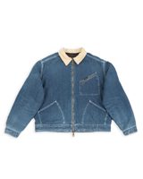 Kapital 11.5oz Denim BONE Lining Reversible ZIP-UP Work JKT
