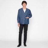 Naked & Famous Wise Guy Jacket - Linen Blend Denim