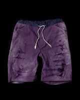 Anachronorm DOUBLE KNEE DAMAGED PAINTER SHORT PANTS PURPLE