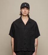 Merz b. Schwanen Linen Bowling Short Sleeve Shirt