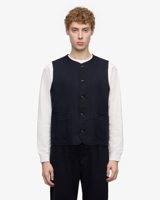 Momotaro SASHIKO VEST-OVERDYE