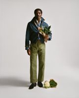 Drake's Olive and Navy Reversible Cotton Blouson Jacket