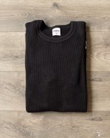 Iron Heart IHTL-1301-BLK - Waffle Knit Long Sleeve Crew Neck Thermal