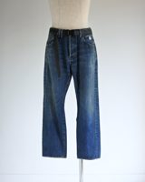 Anachronorm AN×NIC HAND PRINT FLOWER DENIM PANTS INDIGO(AGING)