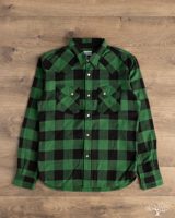 Flat Head FN-SNW-101L - Block Check Flannel Western Shirt