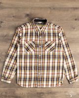 Flat Head FN-SNR-014L - Flannel Check Work Shirt