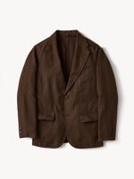 Buck Mason Brown HBT Capitola Linen Carry-On Jacket