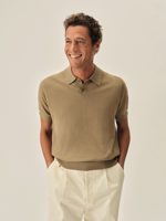 Buck Mason Sandalwood Como Cashmere Polo