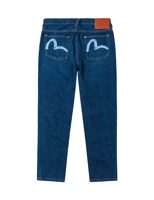 Evisu Mid-washed Seagull Print Taper Fit Jeans #2017