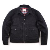 Freenote Cloth Faro Black Heavy Waxed Canvas Blue Plaid