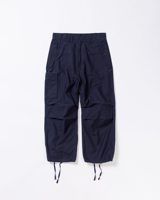 Anachronorm BACK SATIN MILITARY FLAP PANTS NAVY