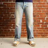 The Flat Head FN-D111C 14.5oz Left Hand Twill Wide Leg Selvedge Denim