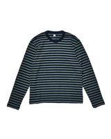 Pure Blue Japan [LS-5407-2] Heavy weight Striped Long Sleeve T-shirt