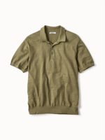 Buck Mason Dried Olive Avalon Knit Polo
