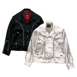 Dry Bones Western Plain Style Satin Jacket