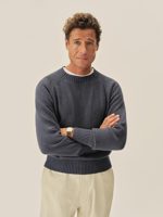 Buck Mason Vintage Navy Venice Wash Seafarer Traveler Cotton Crew