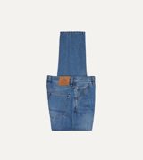 Drake's Stone Wash 13oz Seamless Denim Five-Pocket Jeans