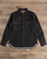 Iron Heart IHSH-326-BLK - 12oz Selvedge Denim Snap Work Shirt