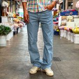 Epaulet Sunset Western Jean Cone Mills 14oz Bleach Wash Denim