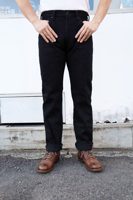 Oni Denim ONI246ZR-BKBK 20oz Secret Black Denim Neat Straight-One Wash-38