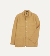 Drake's Sand Linen Five-Pocket Chore Jacket