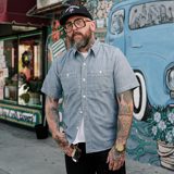 The Flat Head FN-SCK-010S Chambray Short Sleeve Work Shirt