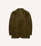 Drake's Olive Green Mid-Wale Cotton Corduroy TailoredÃ‚Â Jacket