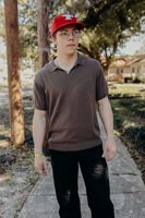 3Sixteen Knit Polo-Earth Pima Cotton