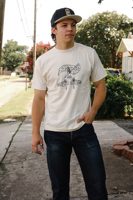 Iron Shop Provisions ISP x Buffalo Nickel "Starting Line" Loopwheel Tee-Cream