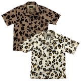 Dry Bones S/S Print Open Shirt“LEOPARD”