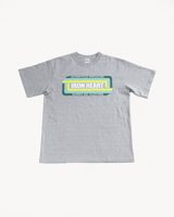 Iron Heart IHT-2405-GRY - 7.5oz Printed Loopwheel Crew Neck T-Shirt
