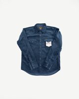 Iron Heart IHSH-398-NAV - 11oz Corduroy Western Shirt