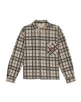 Brain Dead Plaid French Terry Button Up