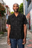 Studio D'Artisan Kasuri Black Short Sleeve Shirt