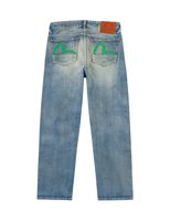 Evisu Light-washed Seagull Print Regular Fit Jeans #2020