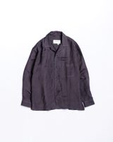 Anachronorm DRAPE LINE OPEN COLLOR SHIRTS CHARCOAL