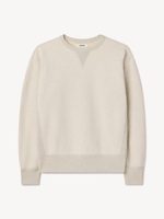 Buck Mason Two Tone Heather Oat Welterweight Double V Crew Sweatshirt