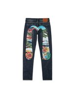 Evisu Godhead Lion Dance Daicock Print Taper Fit Jeans
