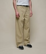 Merz b. Schwanen 1940s Cotton Twill High Rise Wide Leg Chino