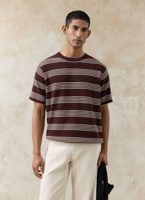 Percival Fiction Striped Knitted T Shirt