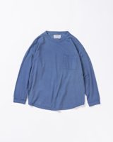 Anachronorm MOSS STITCH POCKET L/S T-S BLUE GRAY