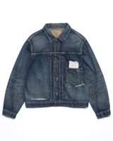 Anachronorm CONTEXT-005-26R FRONT TUCK DENIM REMAKED JACKET INDIGO (26REMAKE)
