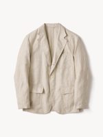 Buck Mason Seeded Natural HBT Capitola Linen Carry-On Jacket