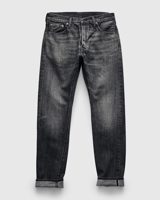 Pure Blue Japan "Natural Used Black" 14oz Washed Selvedge Denim