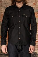 Iron Heart IHSH-425-BLK 8oz Military Whipcord CPO Shirt
